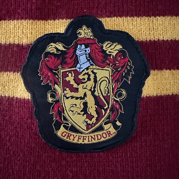 Harry Potter Gryffindor Knit Scarf Red Gold - Picture 7 of 9